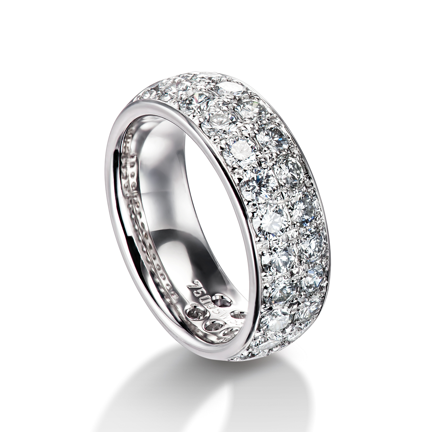 62-51070-0-0 Diamond rings in gold, platinum and palladium with diamonds Furrer Jacot