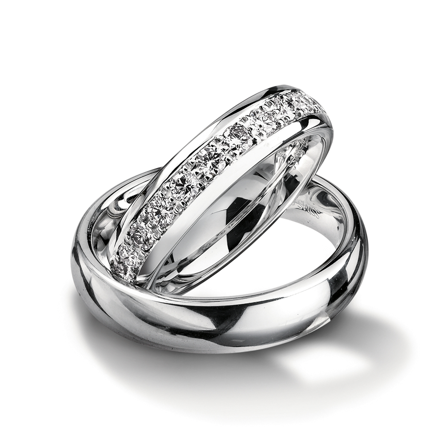 62-51740-0-0 Diamond rings in gold, platinum and palladium with diamonds Furrer Jacot