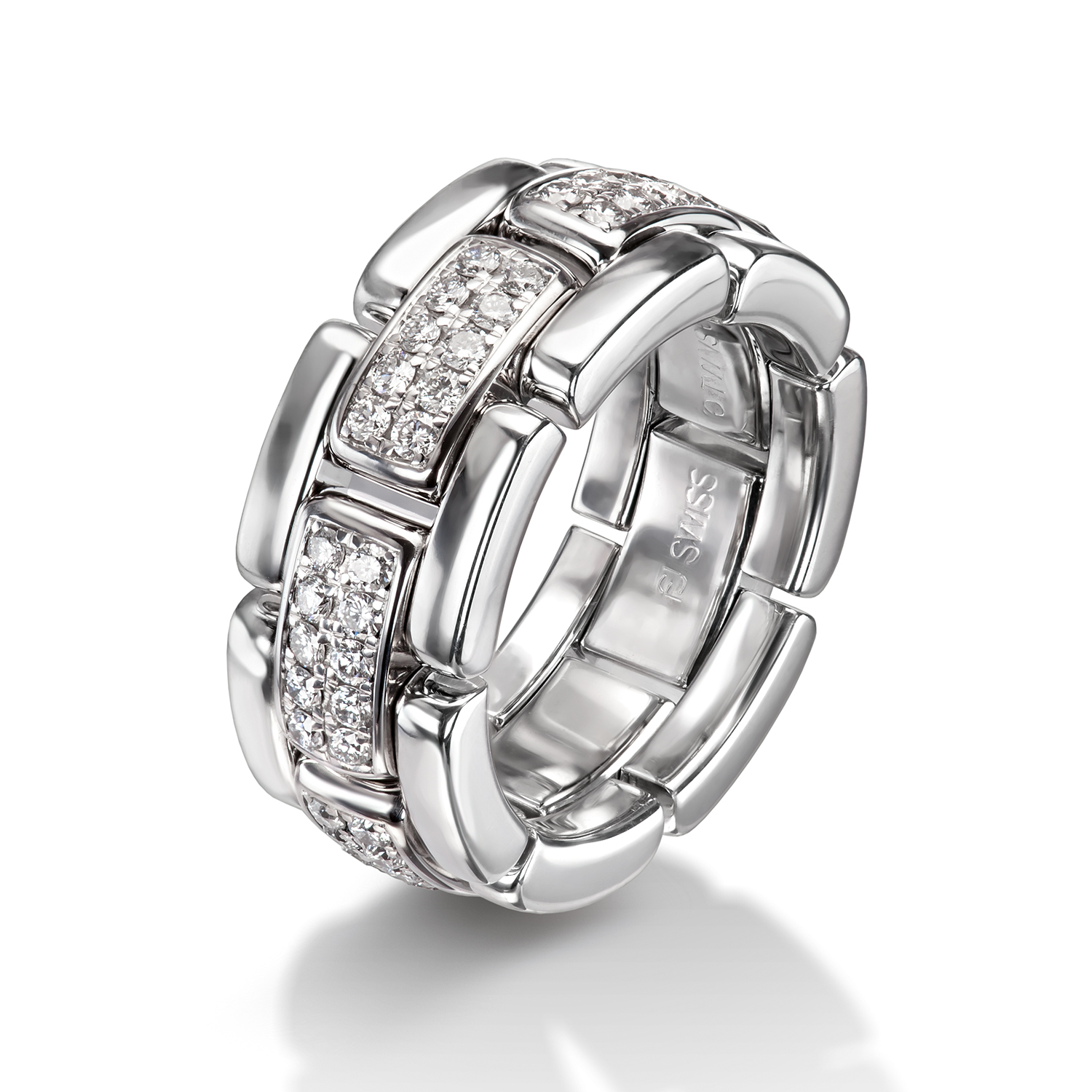 62-51760-0-0 Diamond rings in gold, platinum and palladium with diamonds Furrer Jacot