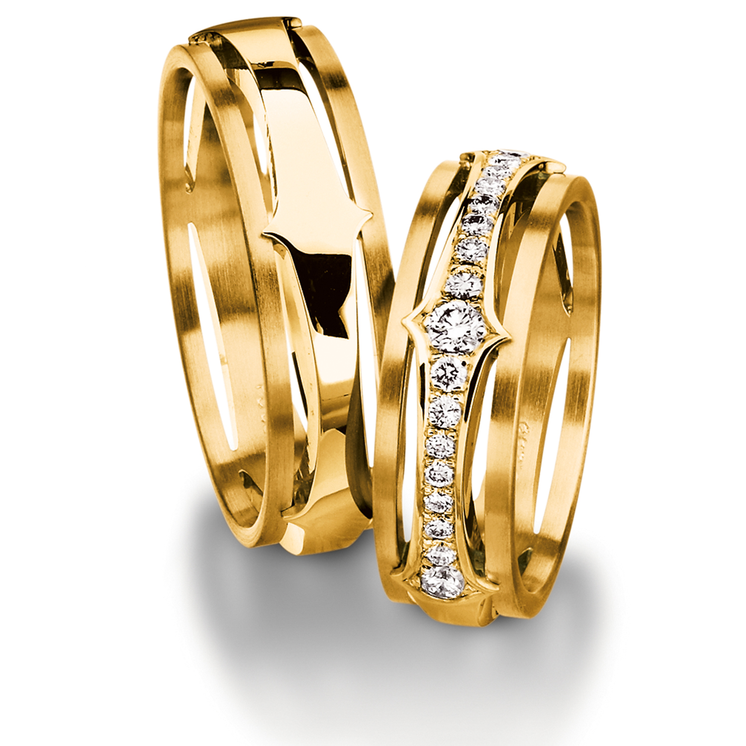 62-52950-0-0 Diamond rings in gold, platinum and palladium with diamonds Furrer Jacot