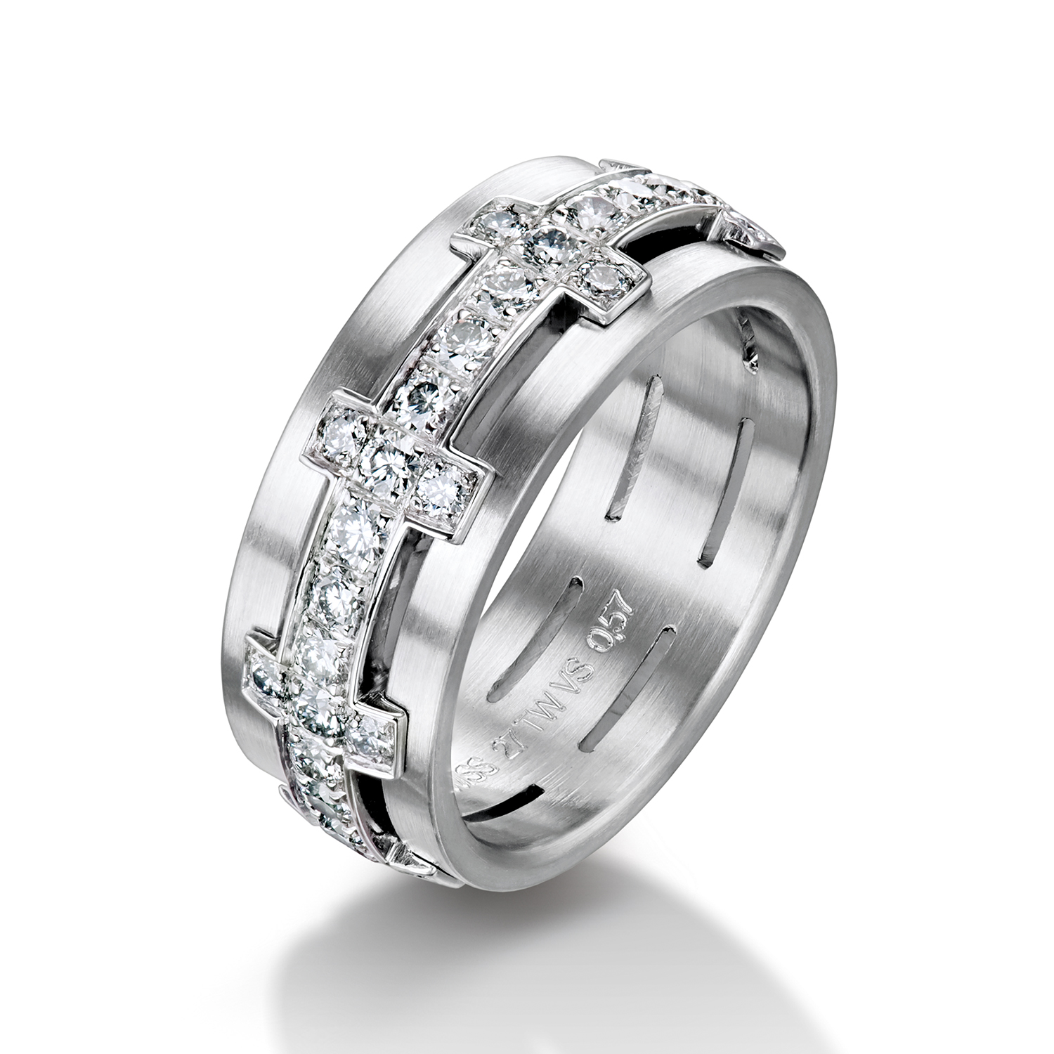 62-51780-0-0 Diamond rings in gold, platinum and palladium with diamonds Furrer Jacot chili pepper