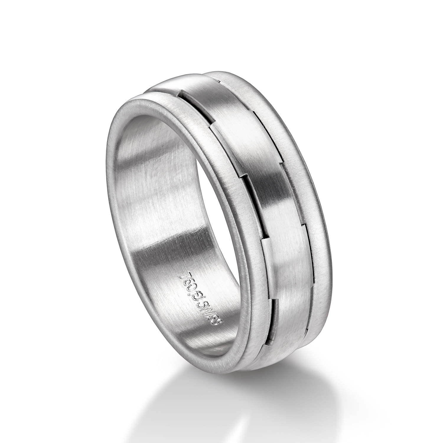 71-23570-0-0 Man's world wedding rings in white gold