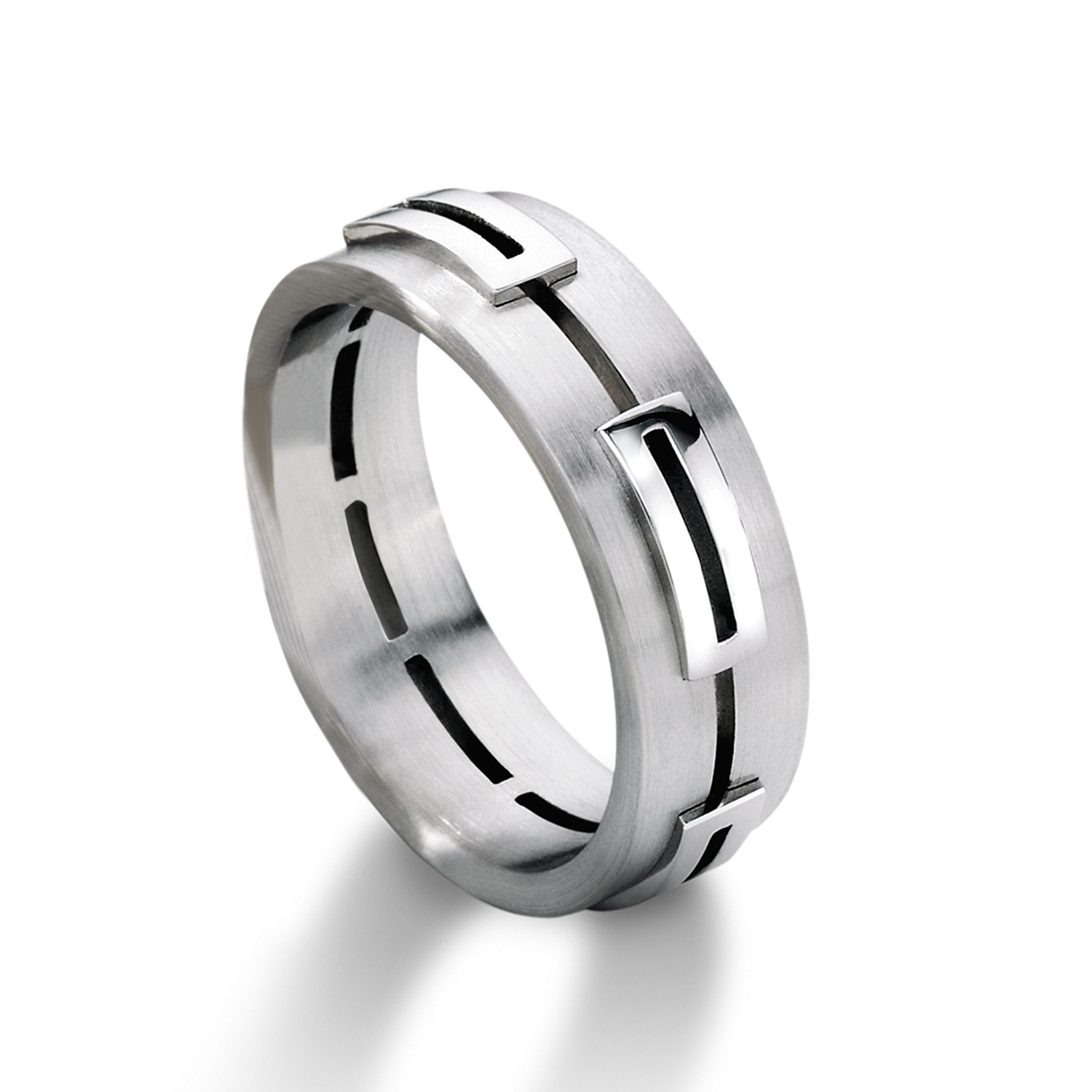 71-27720-0-0 Man's world wedding rings in white gold