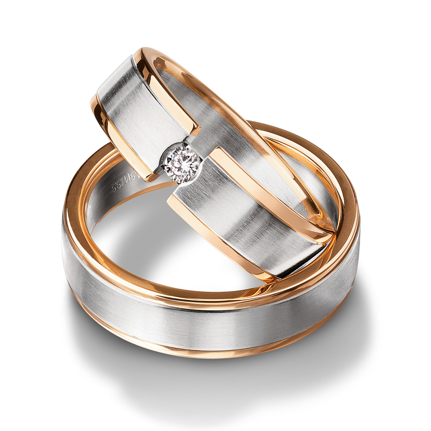 71-79110-B-0_WG-RG Rings in gold, platinum and palladium with diamonds Furrer Jacot