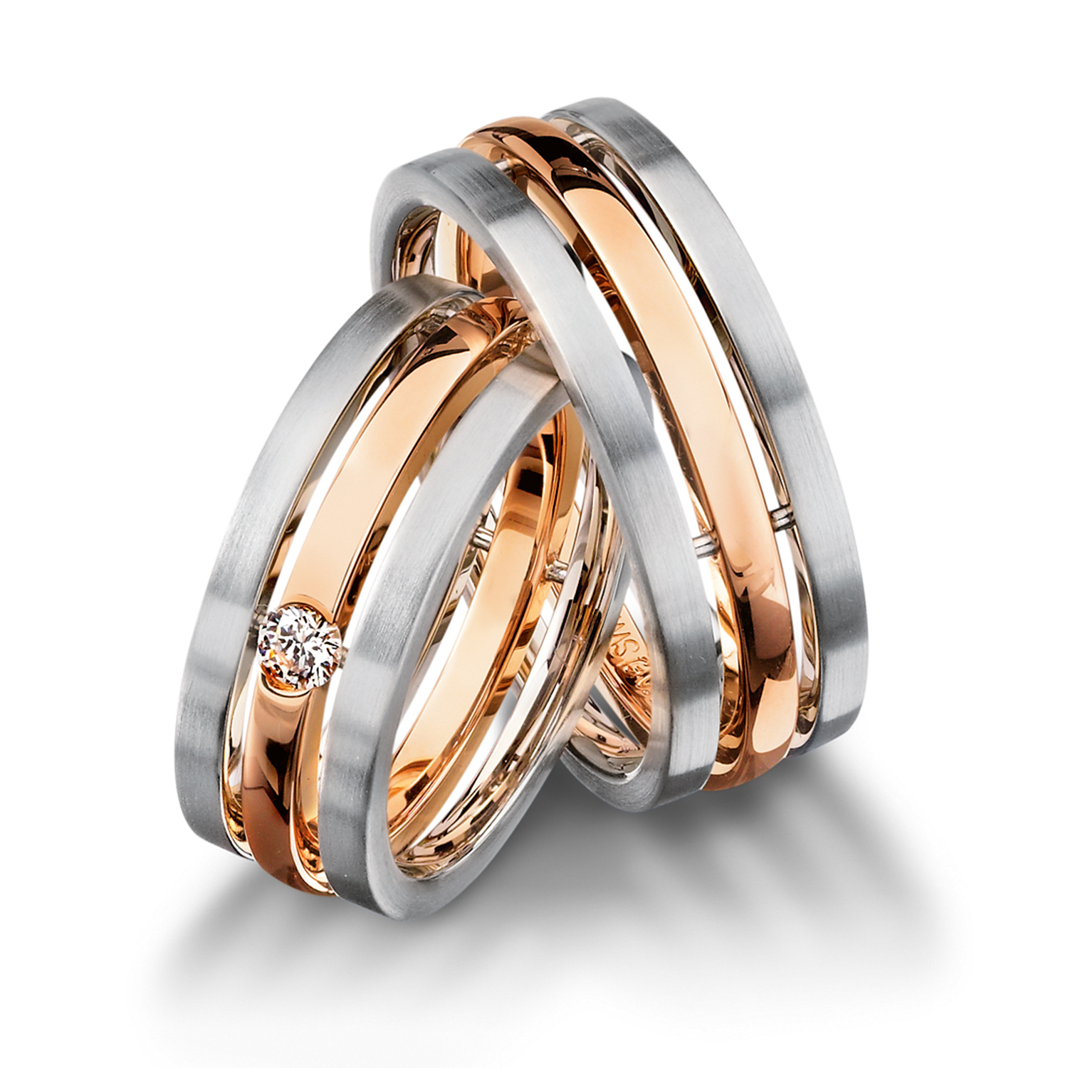 71-82450-0-0 wedding bands, wedding rings, in gold, platinum, palladium, bicolor, with diamonds