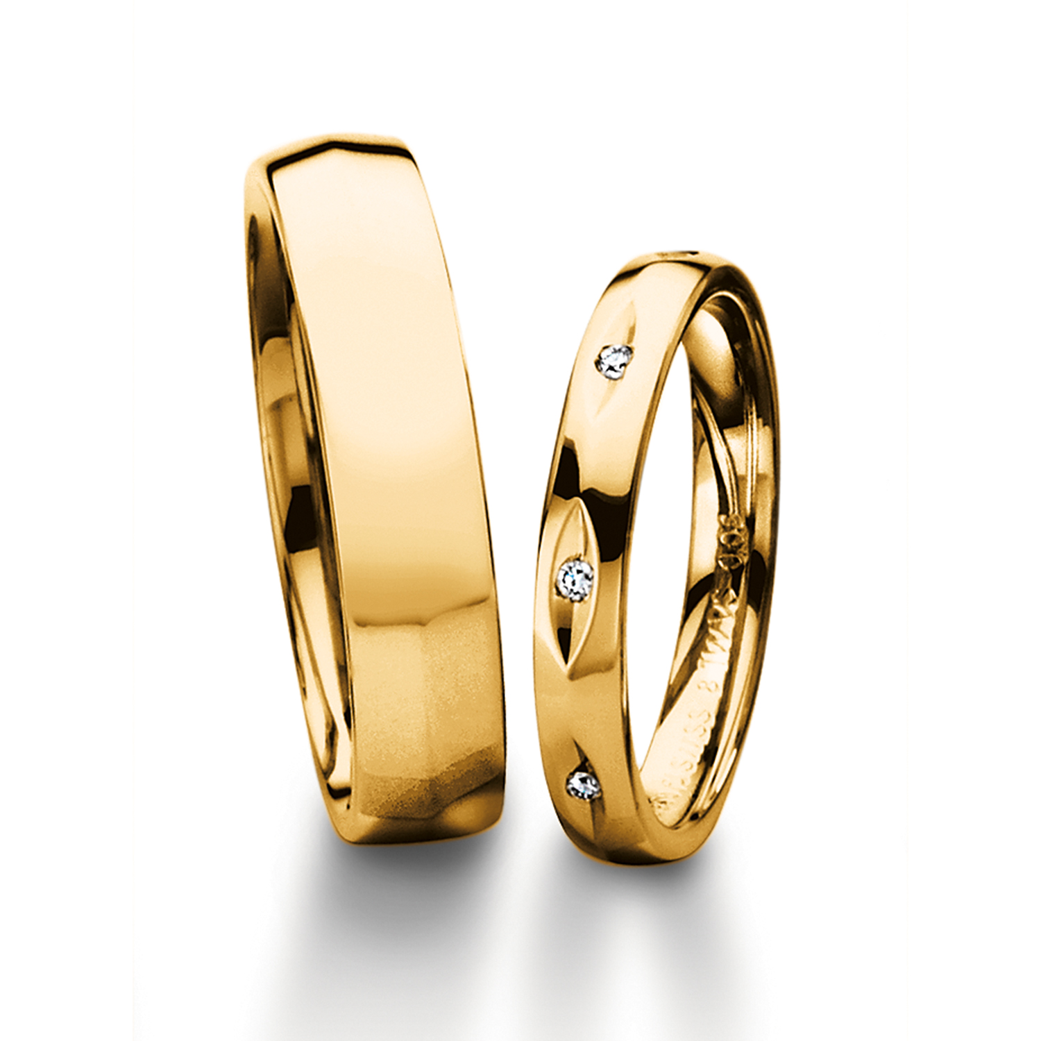 71-83130-0-0-yellow Rings in gold, platinum and palladium with diamonds Furrer Jacot