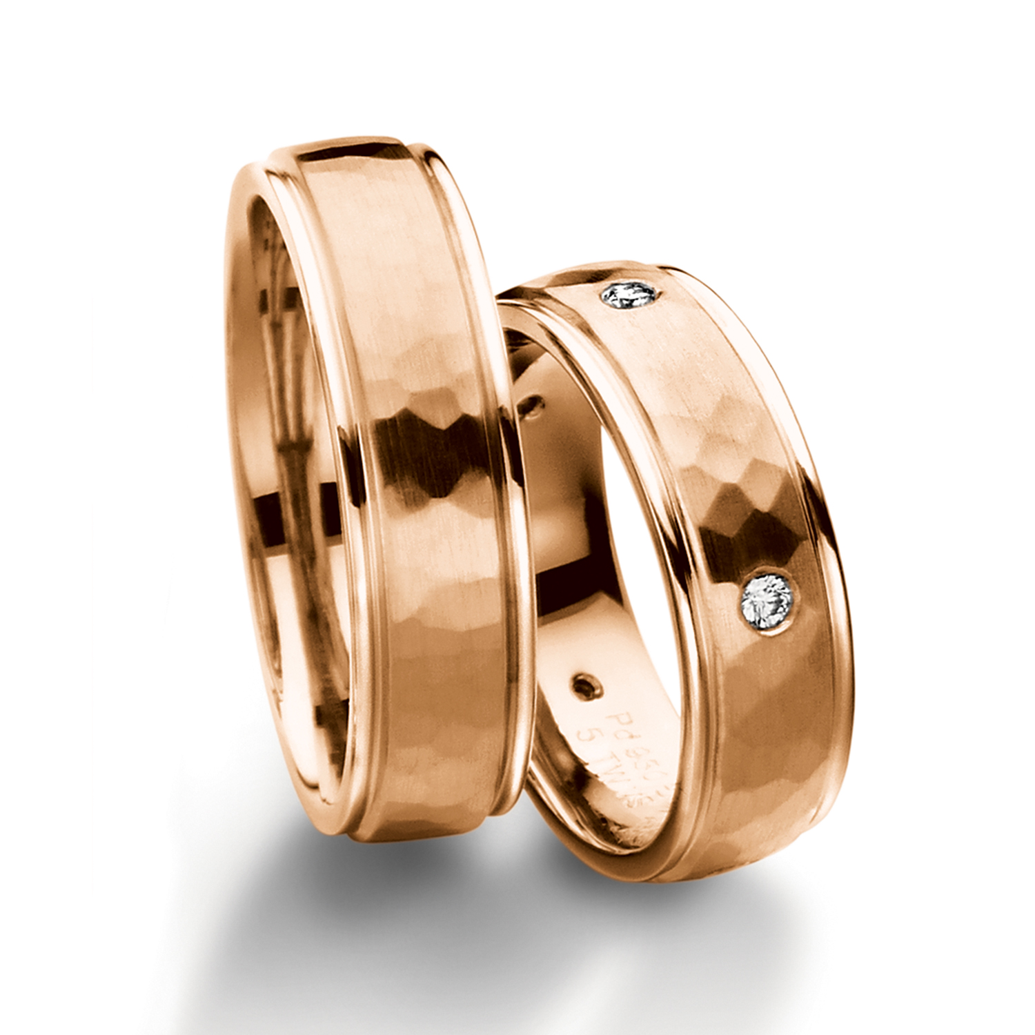 71-83440-0-0-red Rings in gold, platinum and palladium with diamonds Furrer Jacot