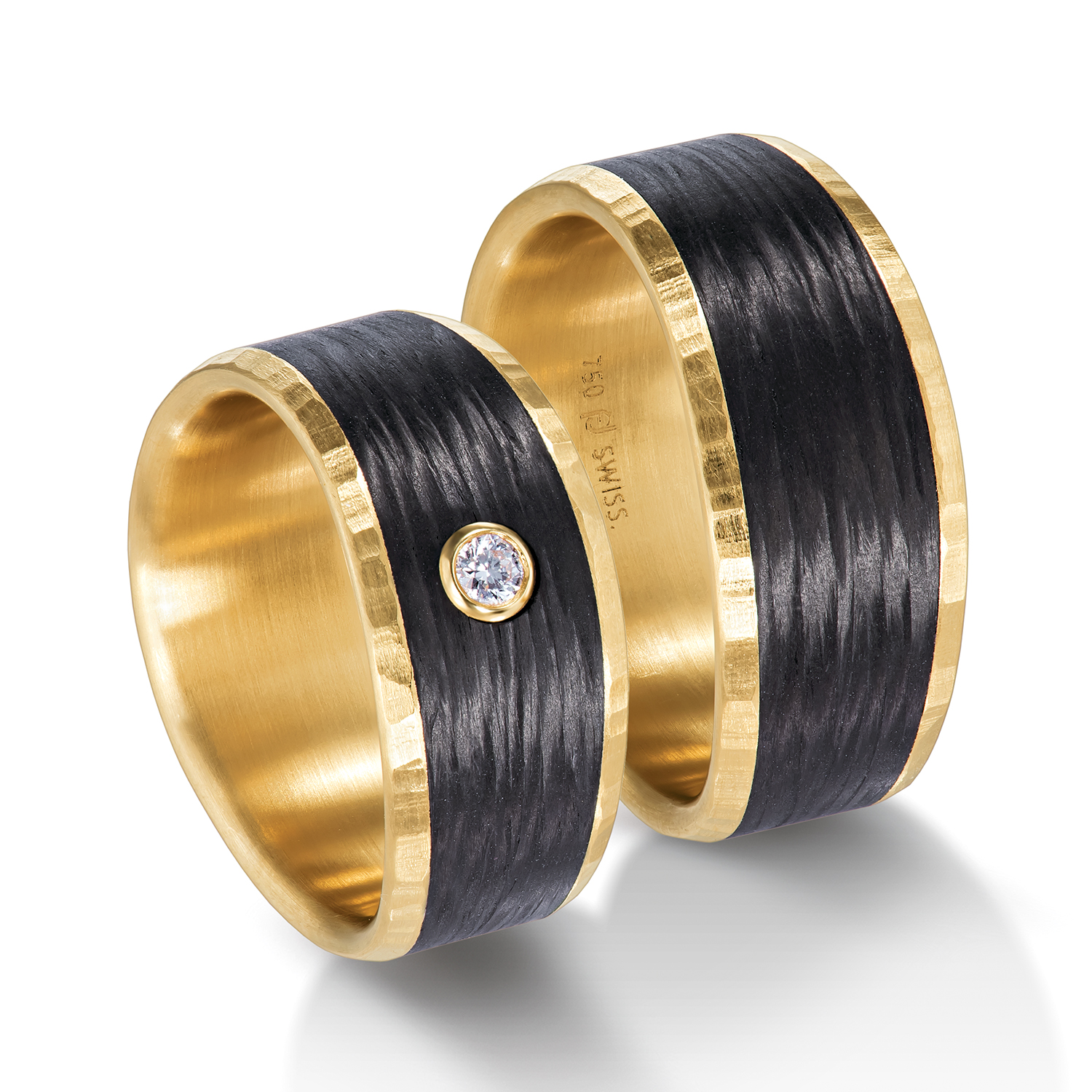 71-84380-0-0 wedding bands, wedding rings, in gold, platinum, palladium, bicolor, with diamonds, carbon, black