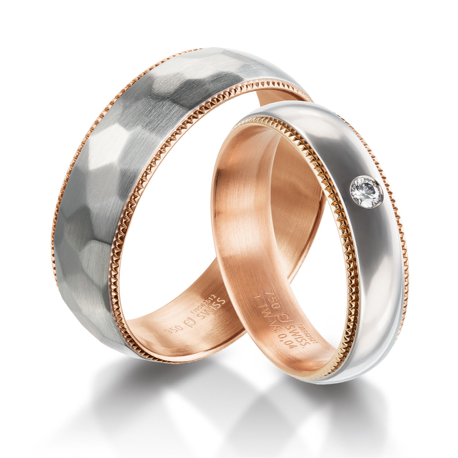 71-8451B-0-0_w_r milgrain rings in gold, platinum, palladium, carbon and black with diamonds Furrer Jacot