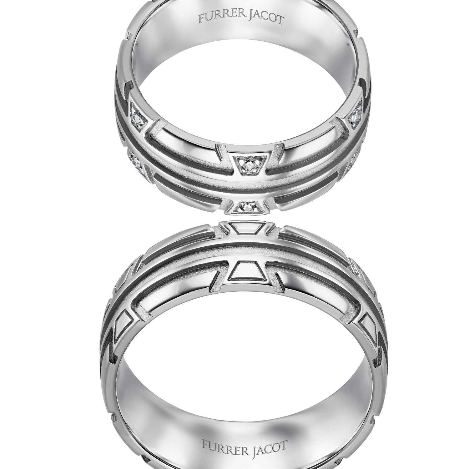 71-84640-0-0-white Rings in gold, platinum and palladium with diamonds Furrer JacotRings in gold, platinum and palladium with diamonds Furrer Jacot
