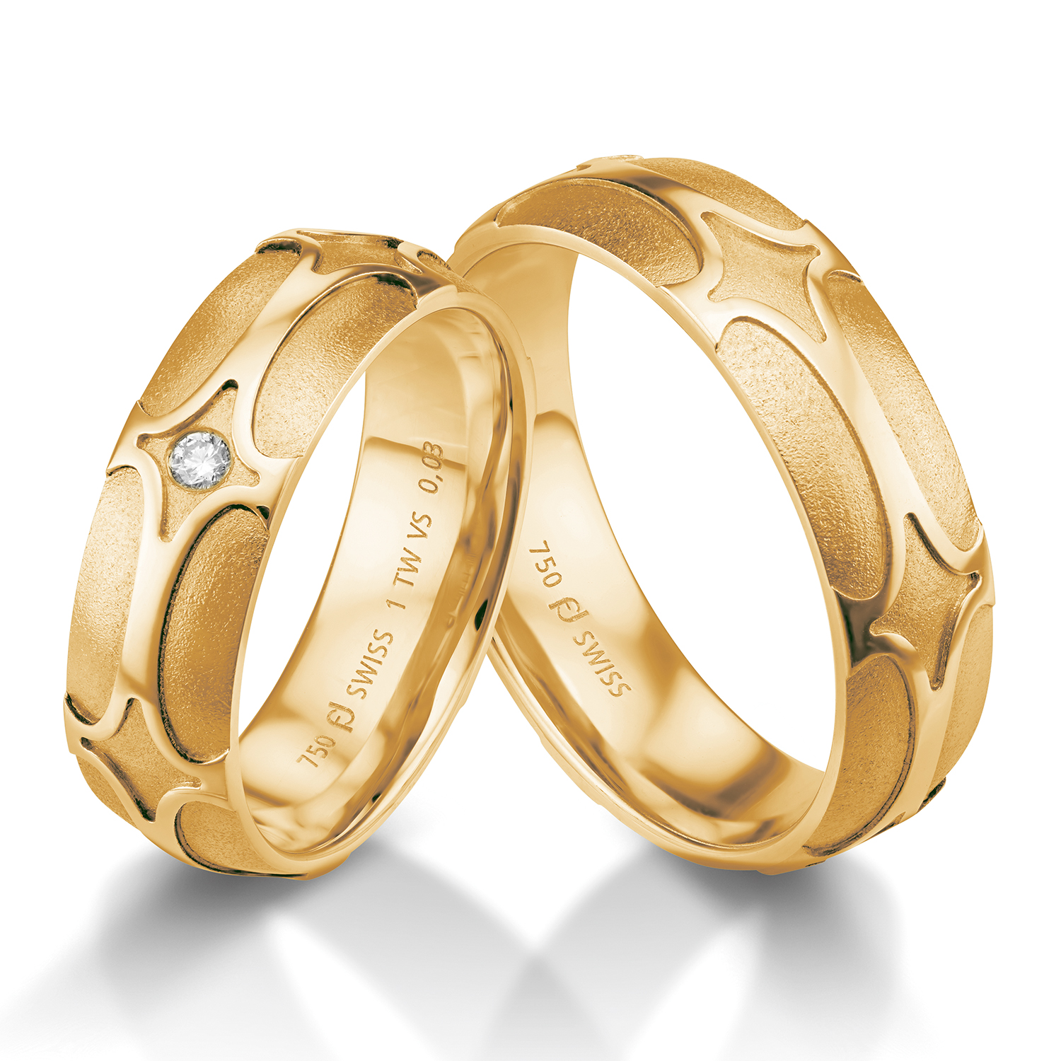71-84680-0-0 wedding rings in yellow gold