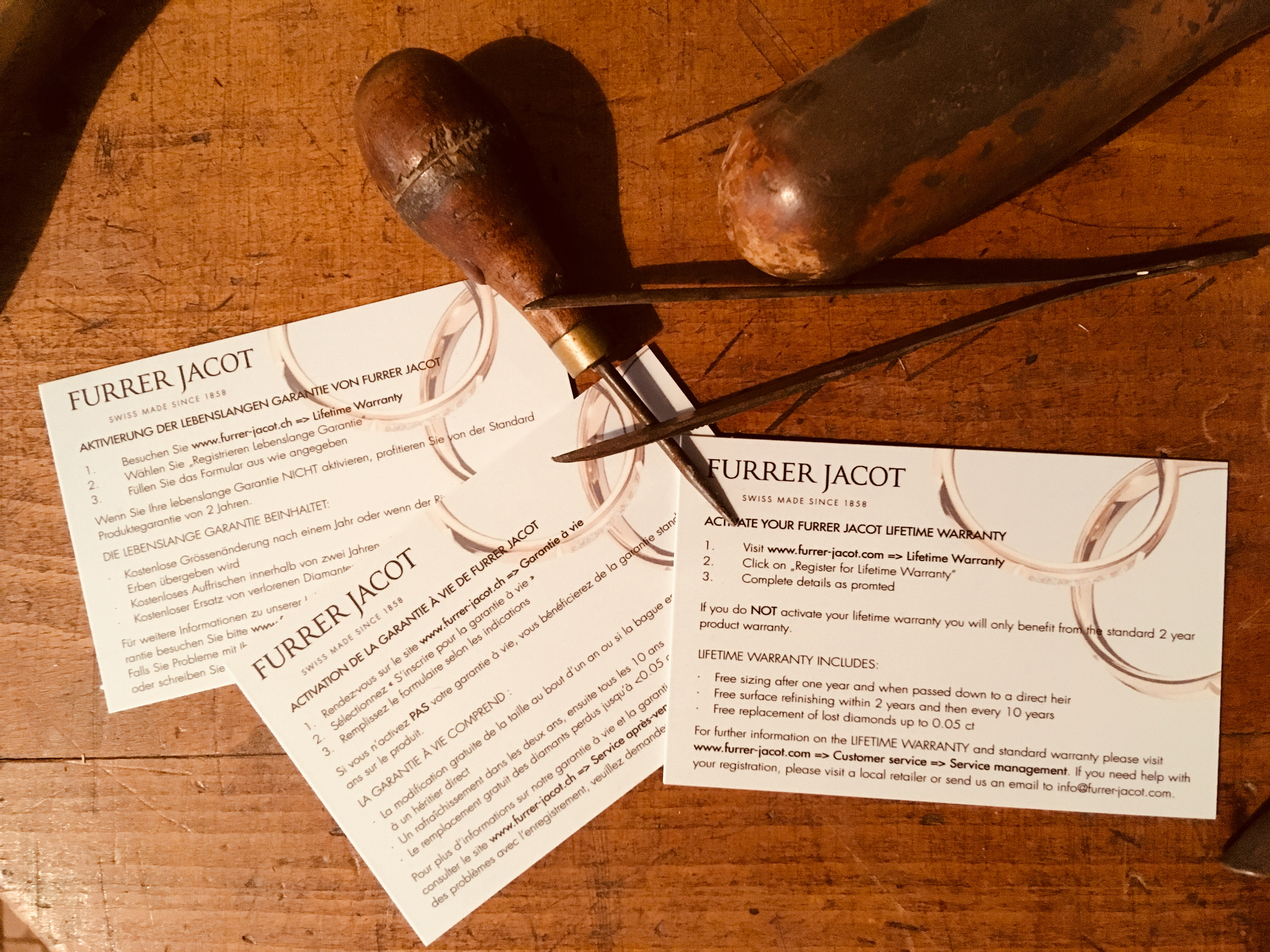 Garantiekarte Lifetime warranty