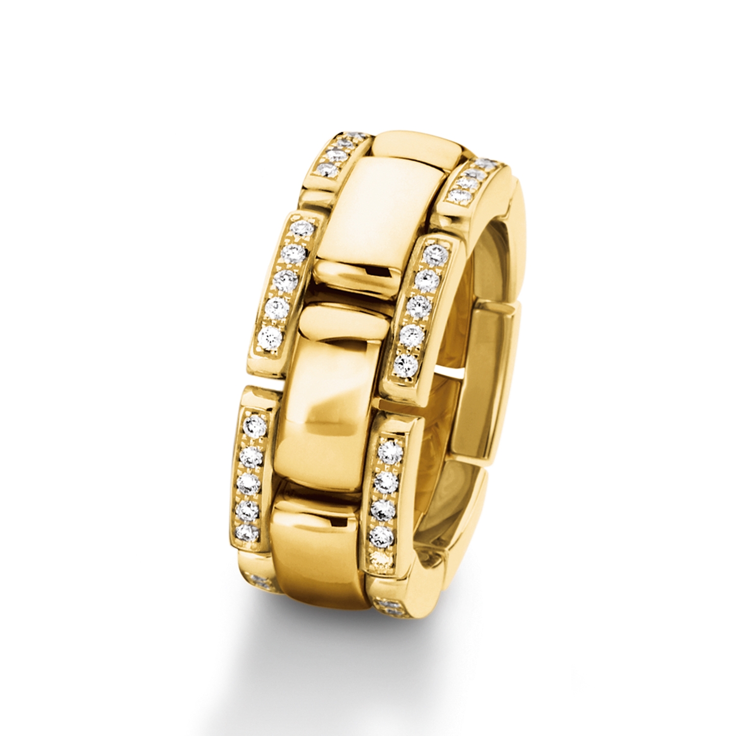 chain rings by Furrer Jacot in gold