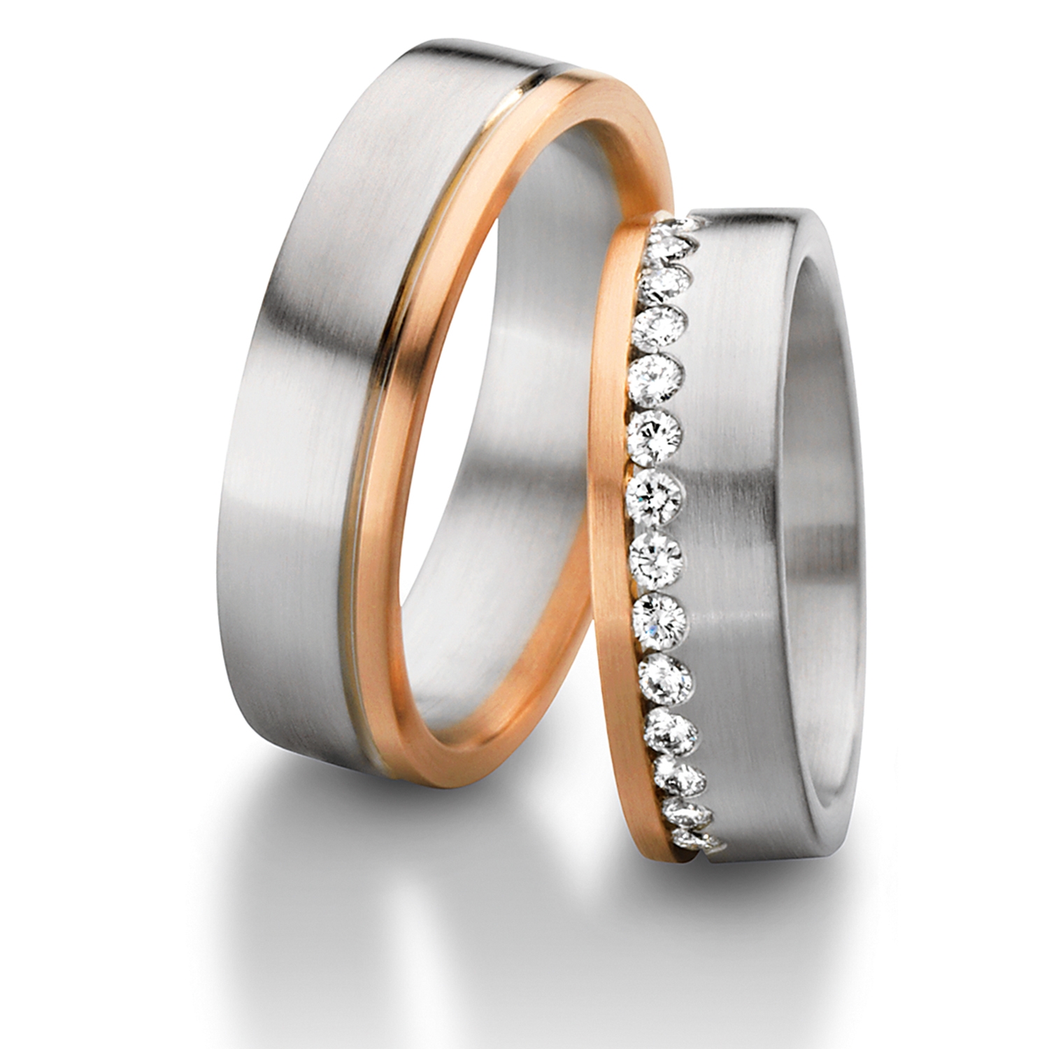 62-52590-0-0_WG_RG Diamond rings in gold, platinum and palladium with diamonds Furrer Jacot