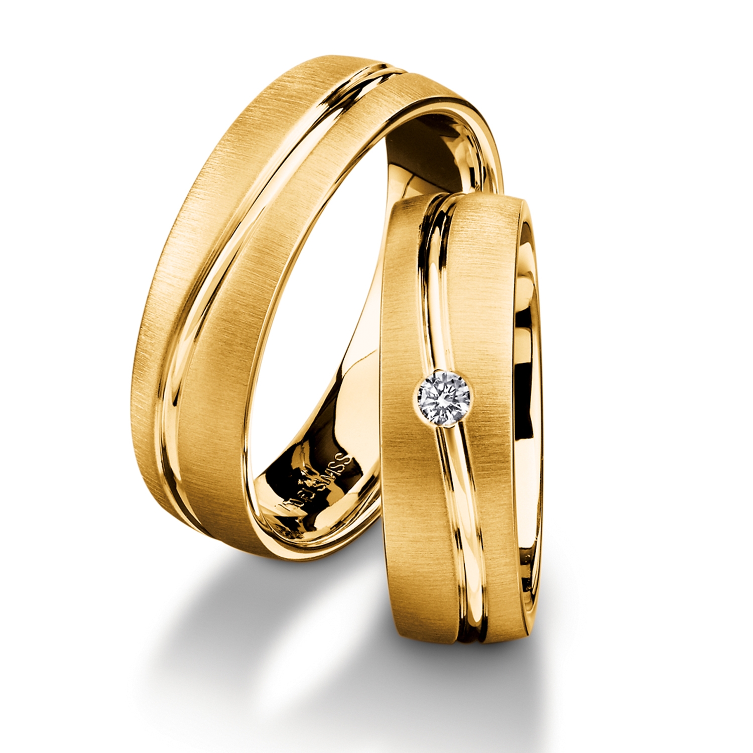 71-82480-0-0-yellow Rings in gold, platinum and palladium with diamonds Furrer Jacot
