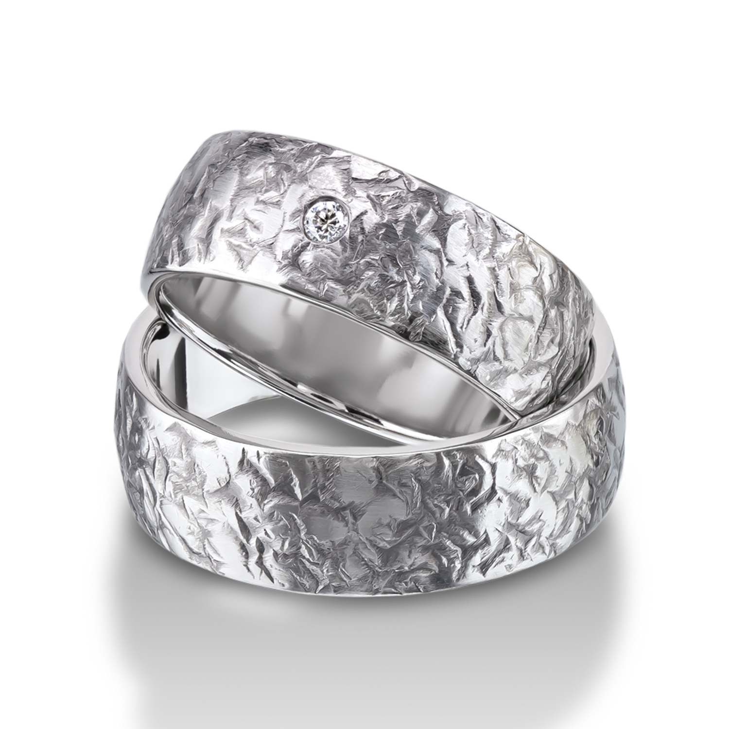 71-84060-0-0-white Rings in gold, platinum and palladium with diamonds Furrer Jacot