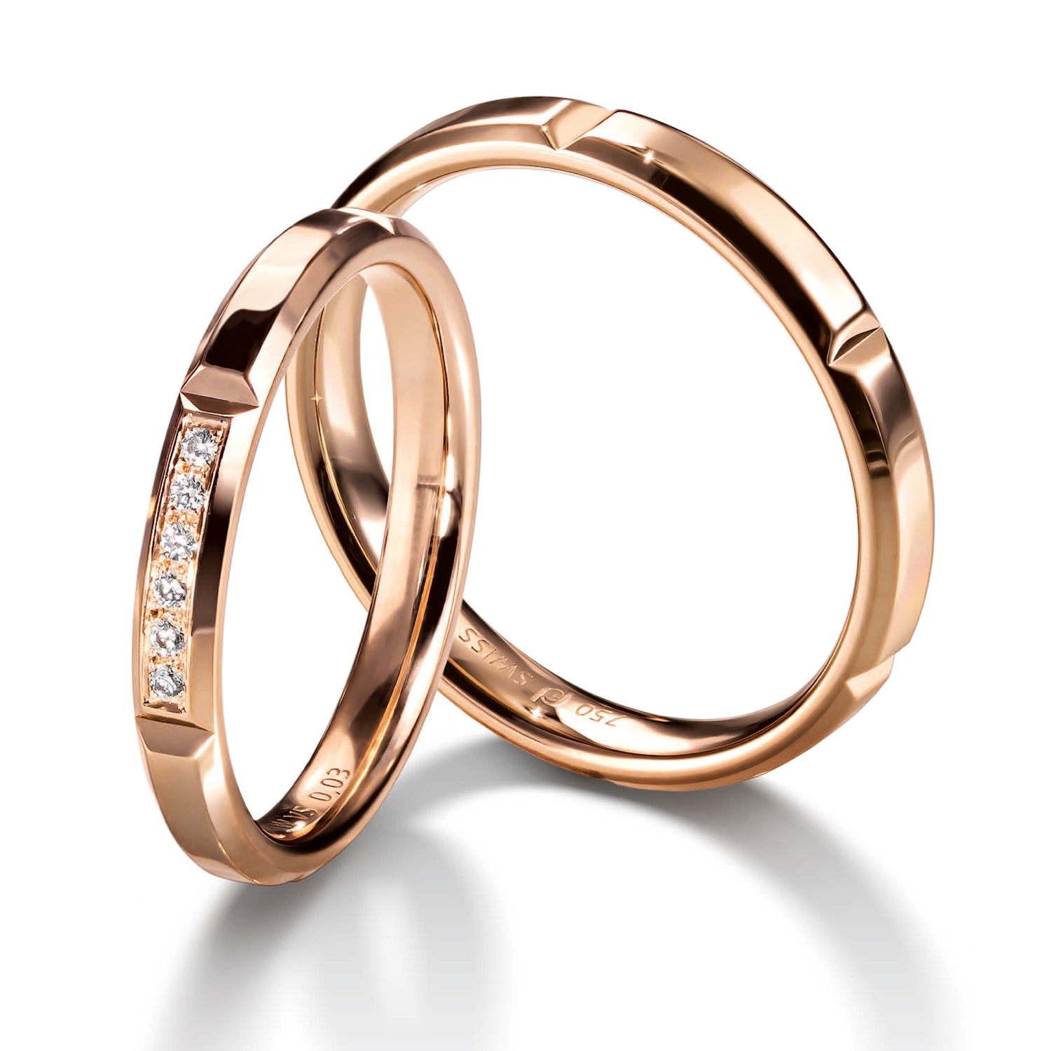 71-84241-0-0 Diamond rings in gold, platinum and palladium with diamonds Furrer Jacot