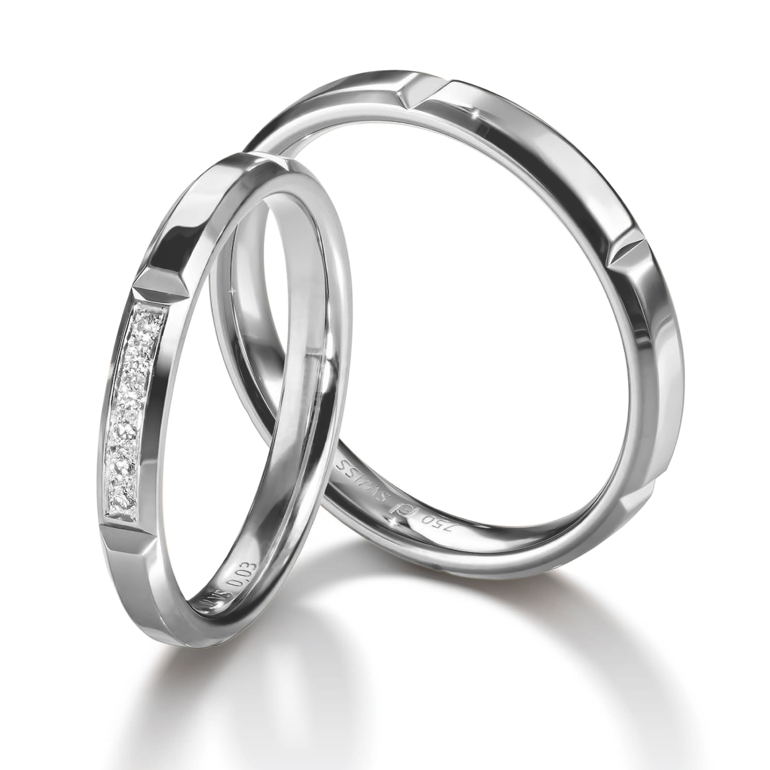 71-84241-0-0 Diamond rings in gold, platinum and palladium with diamonds Furrer Jacot