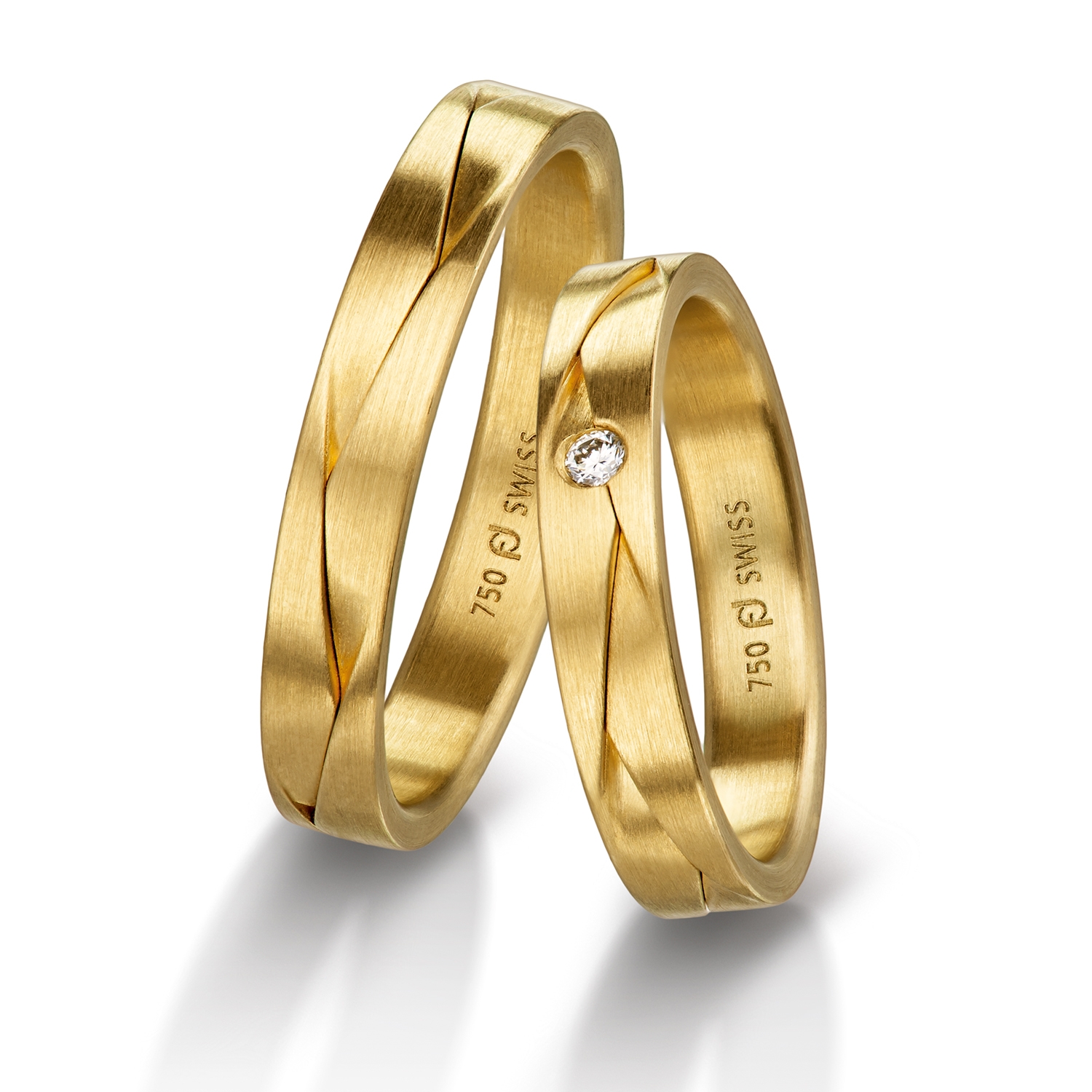 71-84430-0-0-yellow Rings in gold, platinum and palladium with diamonds Furrer Jacot