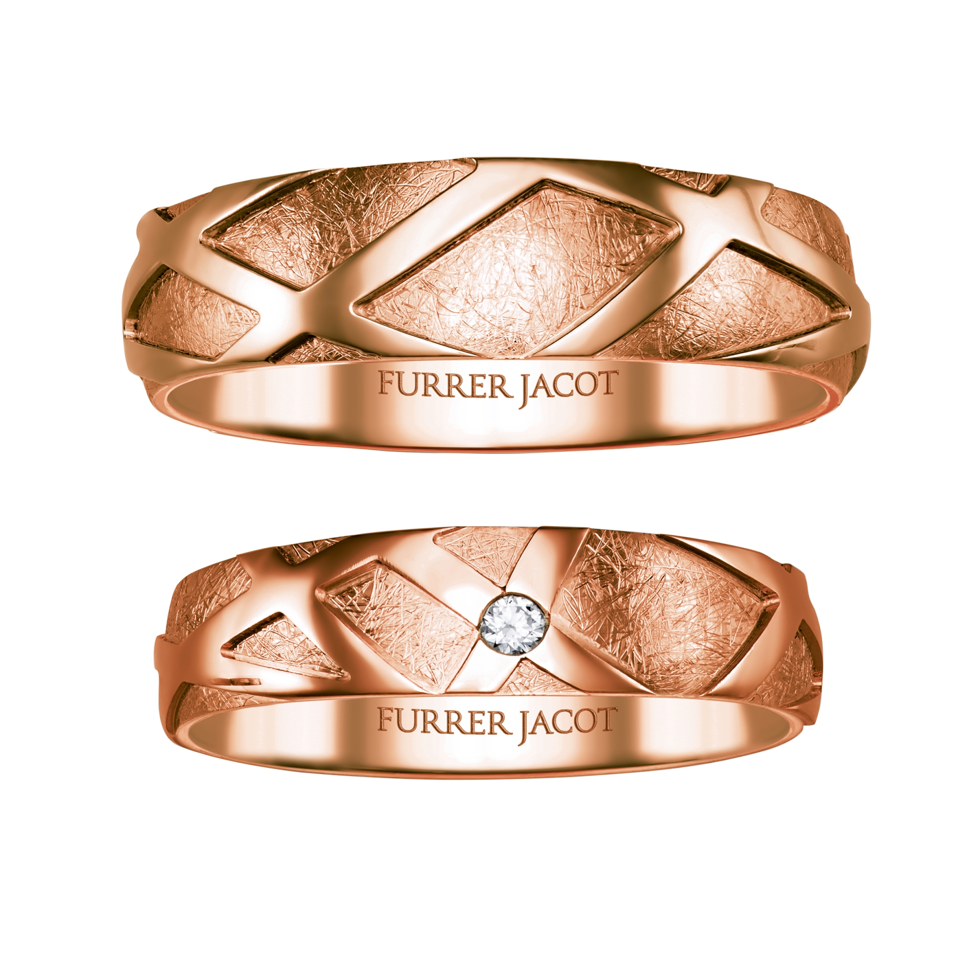 71-84620-0-0 wedding rings in red gold