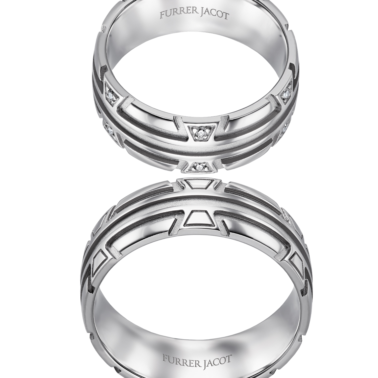 71-84640-0-0-white Rings in gold, platinum and palladium with diamonds Furrer JacotRings in gold, platinum and palladium with diamonds Furrer Jacot