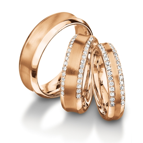 61-52550-0-0 Diamond rings in gold, platinum and palladium with diamonds Furrer Jacot