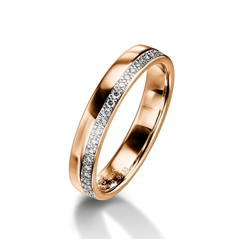 Diamond rings in gold, platinum with diamonds Furrer Jacot