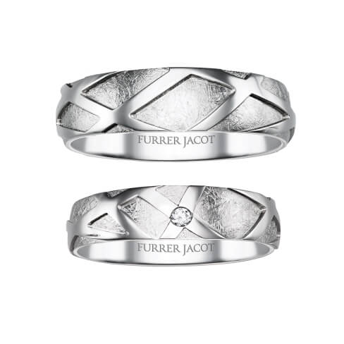 71-84620-0-0 Rings in gold, platinum and palladium with diamonds Furrer Jacot